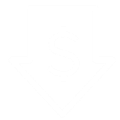 Icon of downwards pointing arrow with money sign inside